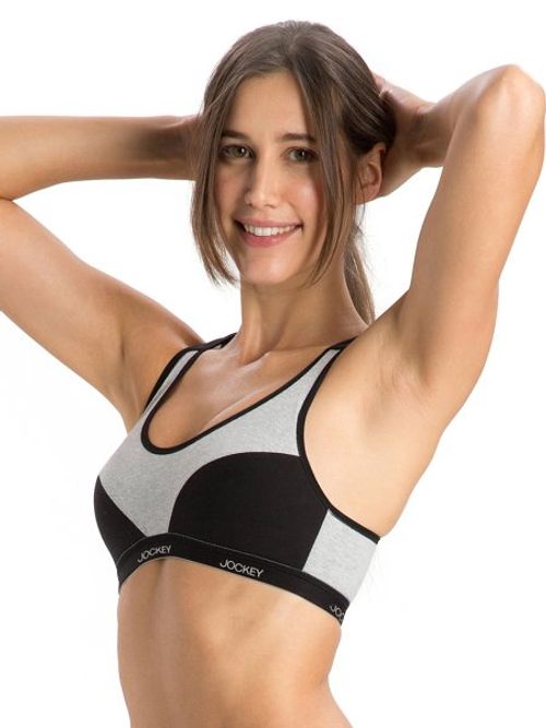 Buy Jockey 1378 Racer Back Padded Active Bra Skin S Online at Low Prices in  India at