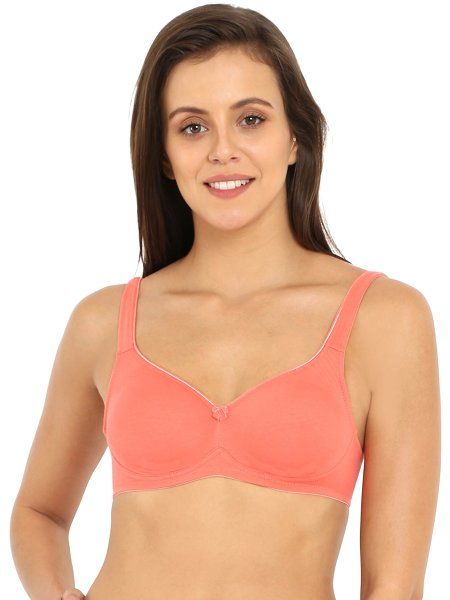 Buy Jockey 1250 Wirefree NonPadded Cotton Elastane Full Coverage Everyday Bra Blush Pink 36D Online