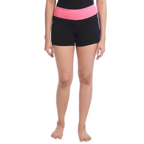 Buy Nite Flite Pink Foldover Yoga Shorts - Black Online