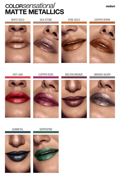 Maybelline New York Color Sensational Matte Metallic Lipstick 30 Molten Bronze Buy Maybelline New York Color Sensational Matte Metallic Lipstick 30 Molten Bronze Online At Best Price In India Nykaa Choose from our selection of rich, natural and bold shades with a long lasting smooth, matte finish.