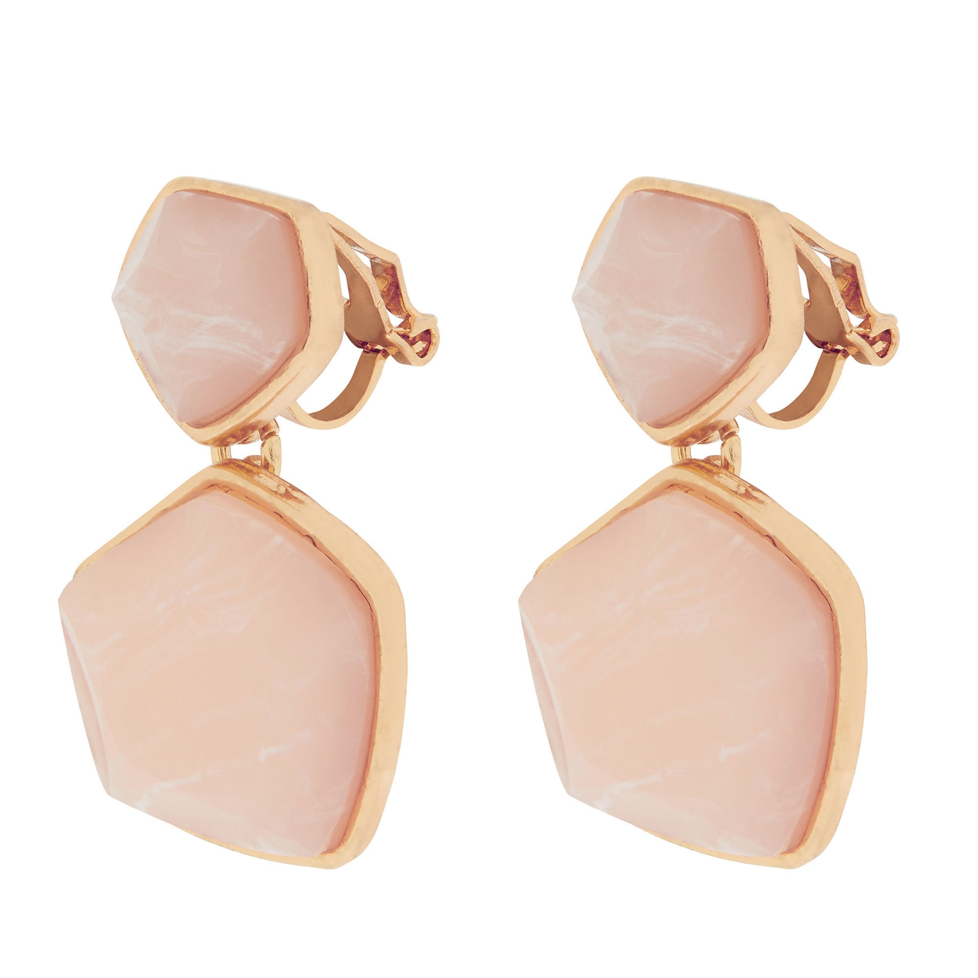 Accessorize London Clip On Organic Stone Mini Drop Earrings Buy Accessorize London Clip On