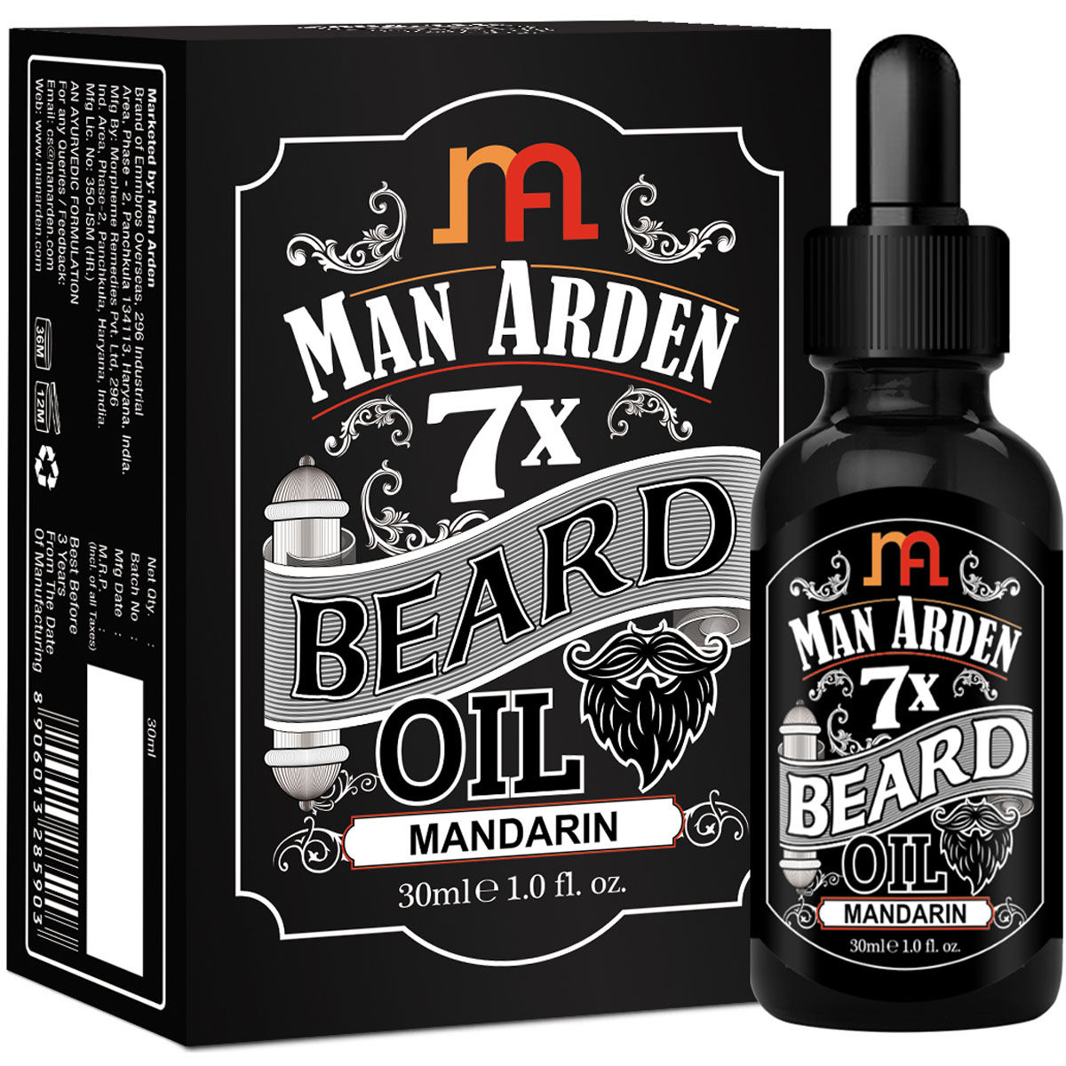 Man Arden 7X Mandarin Beard Oil