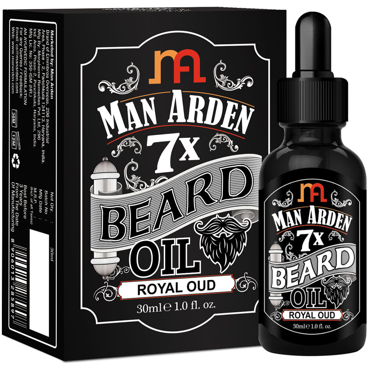 Man Arden 7X Royal Oud Beard Oil