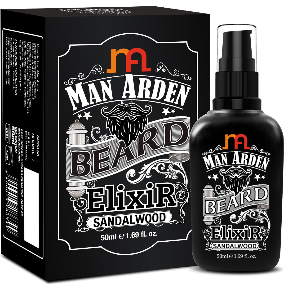 Man Arden Elixir Sandalwood Beard Oil