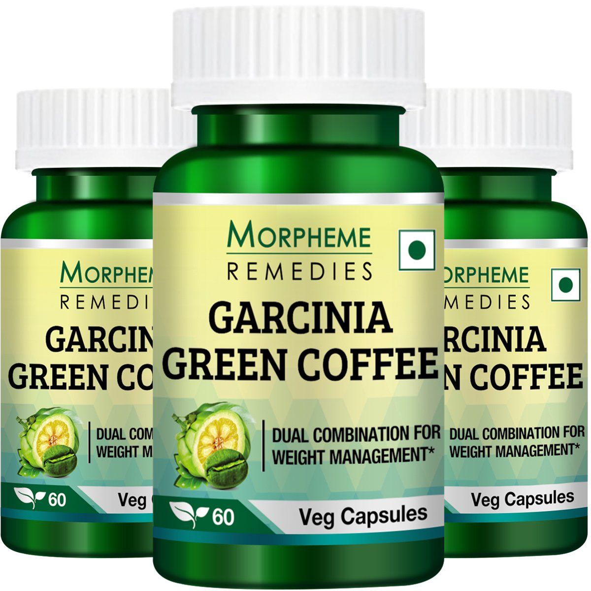 Morpheme Remedies Garcinia Green Coffee 500mg Extract - 3 Bottles