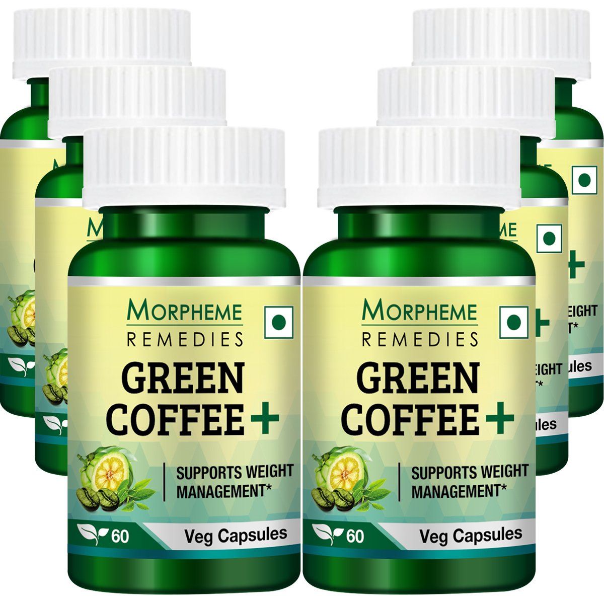 Morpheme Remedies Green Coffee+ Weight Management Capsule(Pack of 6)