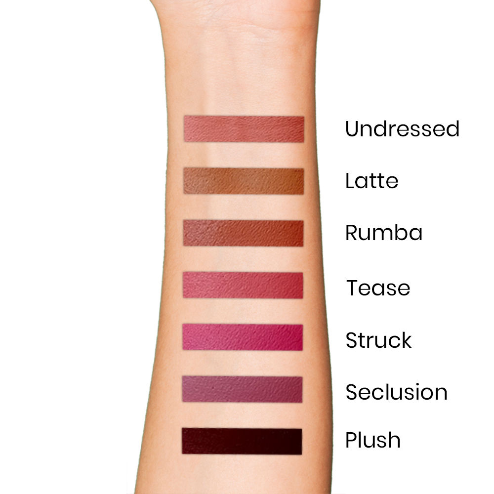 new neutrals blushed satin matte lipstick