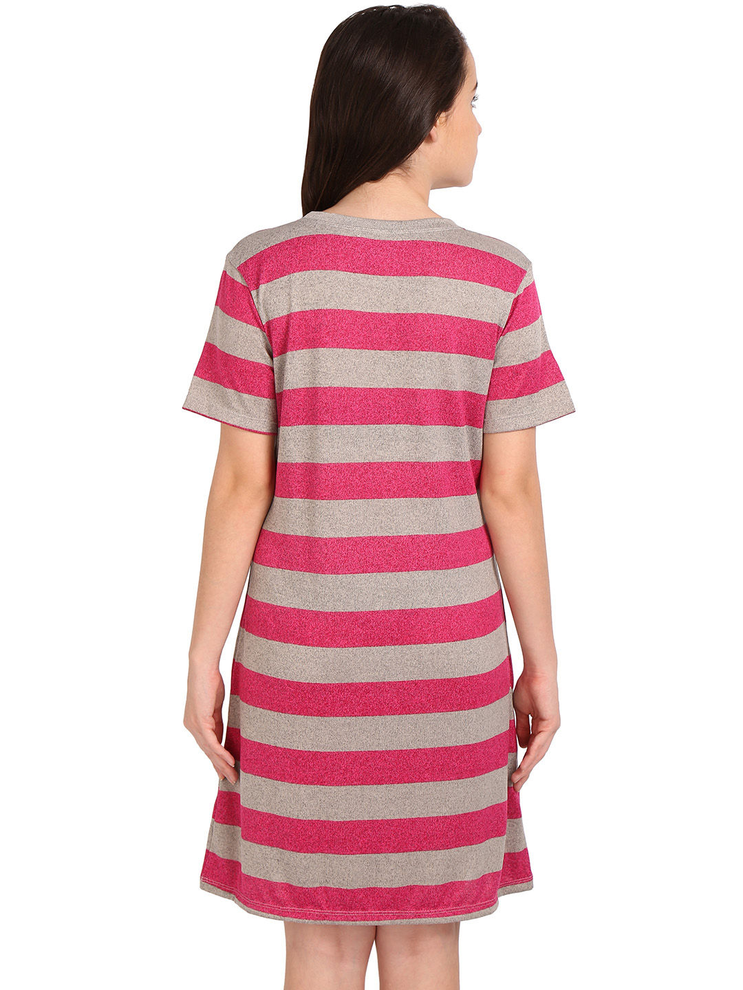 SOIE Striped Sleep Shirt - Pink: Buy 