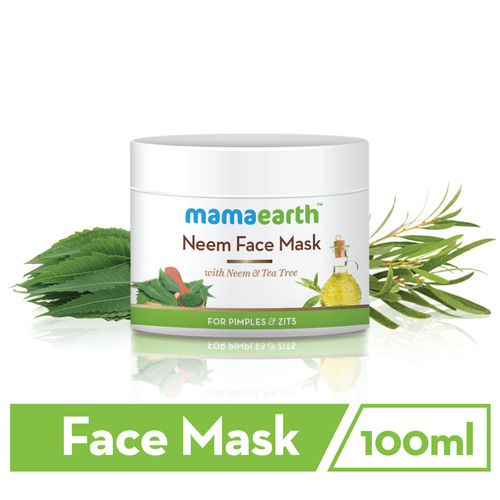 Download Mamaearth Neem Face Mask With Neem Tea Tree For Pimples Zits Buy Mamaearth Neem Face Mask With Neem Tea Tree For Pimples Zits Online At Best Price In PSD Mockup Templates