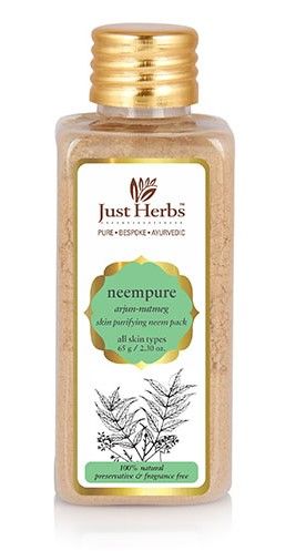 Just Herbs Neempure Arjun Nutmeg Skin Purifying Neem Face Pack