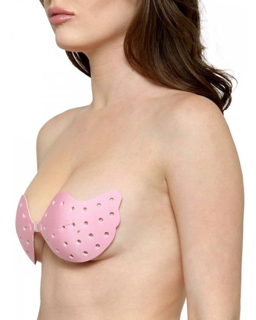 N-Gal Adhesive Breathable Ultra-thin Air Hole Pink Push Up Invisible Stick  On Backless Strapless Bra: Buy N-Gal Adhesive Breathable Ultra-thin Air  Hole Pink Push Up Invisible Stick On Backless Strapless Bra Online