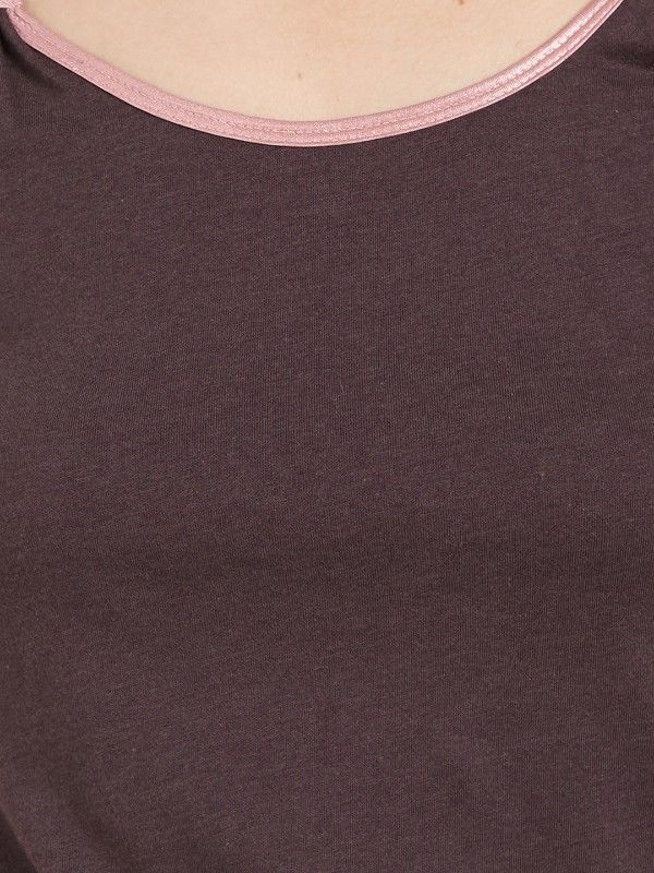 SOIE Women's Solid Sleeveless Top Brown Buy SOIE Women's Solid