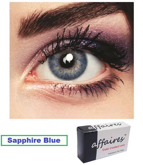 Affaires Color Contact Lenses Sapphire Blue Buy Affaires Color Contact Lenses Sapphire Blue Online At Best Price In India Nykaa