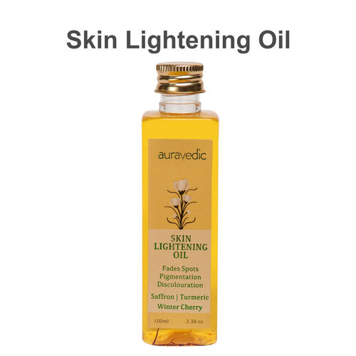 Auravedic Skin Lightening Oil With Saffron Turmeric Winter Cherry
