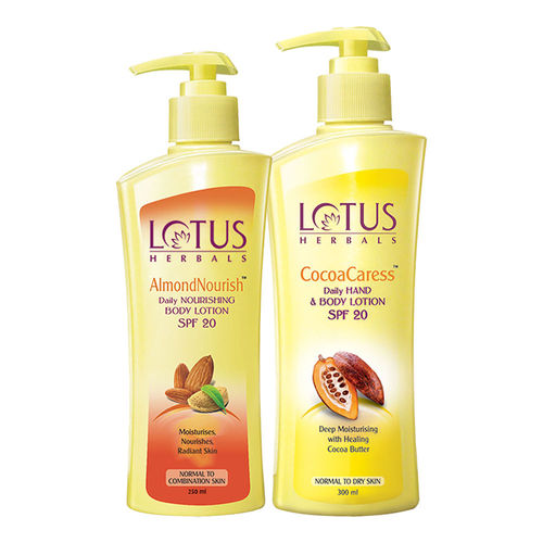 Lotus Herbals Cocoa Caress & Almond Daily Hand & Body Lotion: Buy Lotus Herbals Cocoa Caress & Almond Nourish Daily Hand & Body Lotion Online at Best Price India