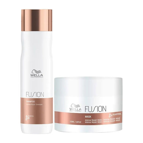 Wella Professionals Fusion Intense Repair Shampoo and Mask: Buy Wella Professionals Fusion Intense Repair and Mask Online Price in India | Nykaa