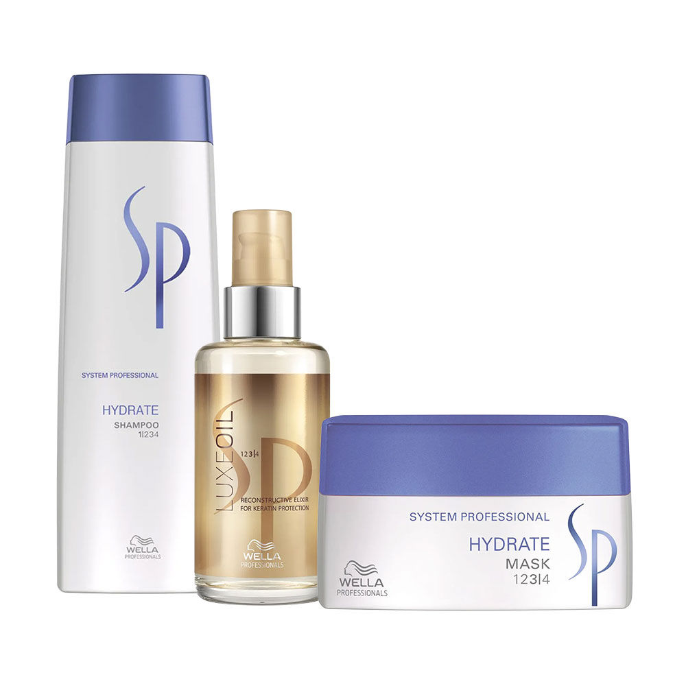 SP Hydrate Shampoo, Mask and Hair Oil Combo