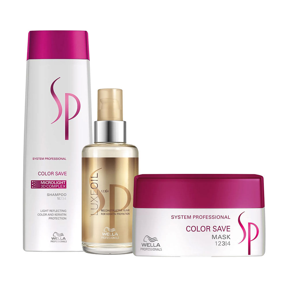 Sp Color Save Shampoo, Mask and Hair Oil Combo for Coloured Hair