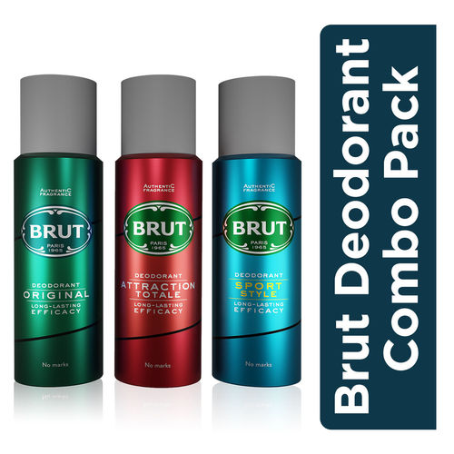 Los Mam actie Brut Deodorant Combo - Original + Attraction + Sport Style: Buy Brut Deodorant  Combo - Original + Attraction + Sport Style Online at Best Price in India |  Nykaa