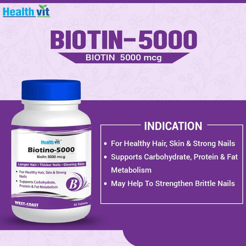 Healthvit Biotino 5000mcg 60 Capsules Buy Healthvit Biotino 5000mcg 60 Capsules Online At Best Price In India Nykaa Because everyone is different, results may vary in each individual. healthvit biotino 5000mcg 60 capsules