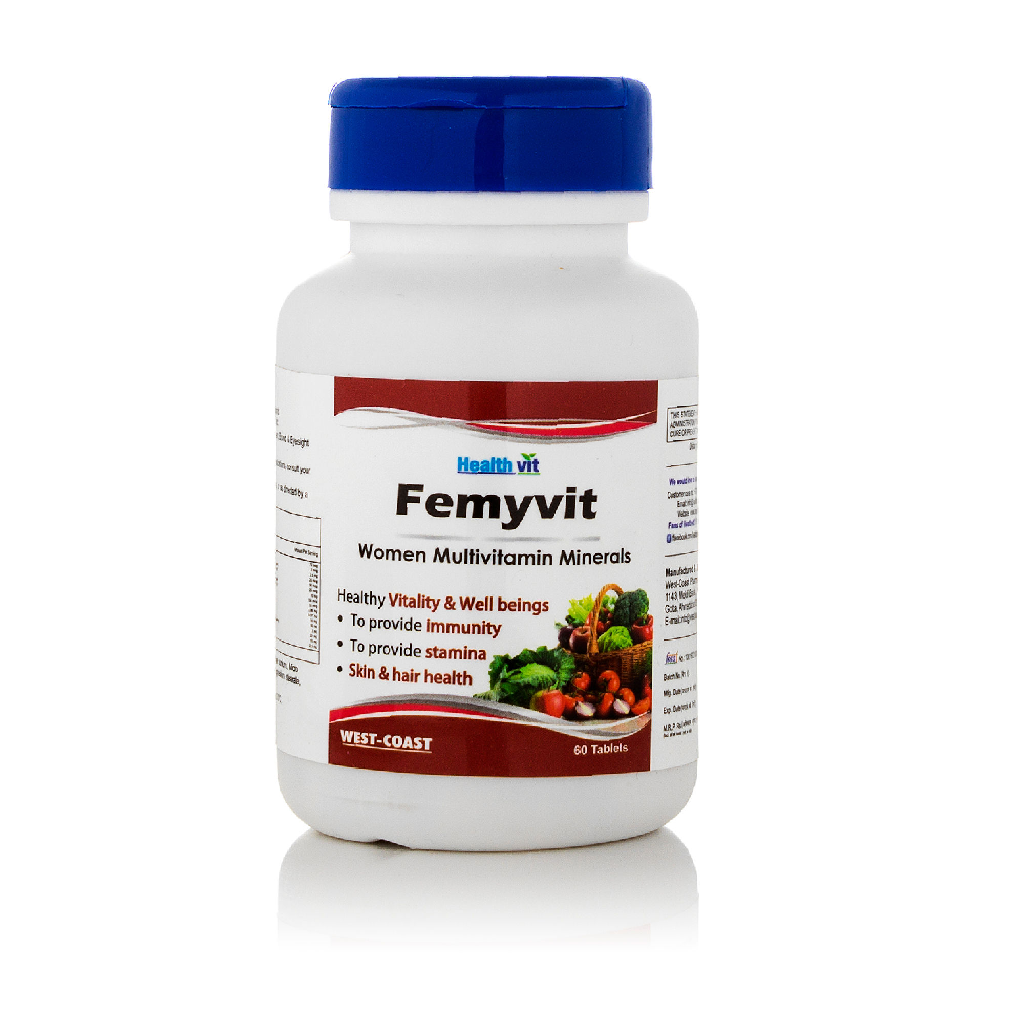 HealthVit Femyvit Women Multivitamin Minerals (60 Tablets)