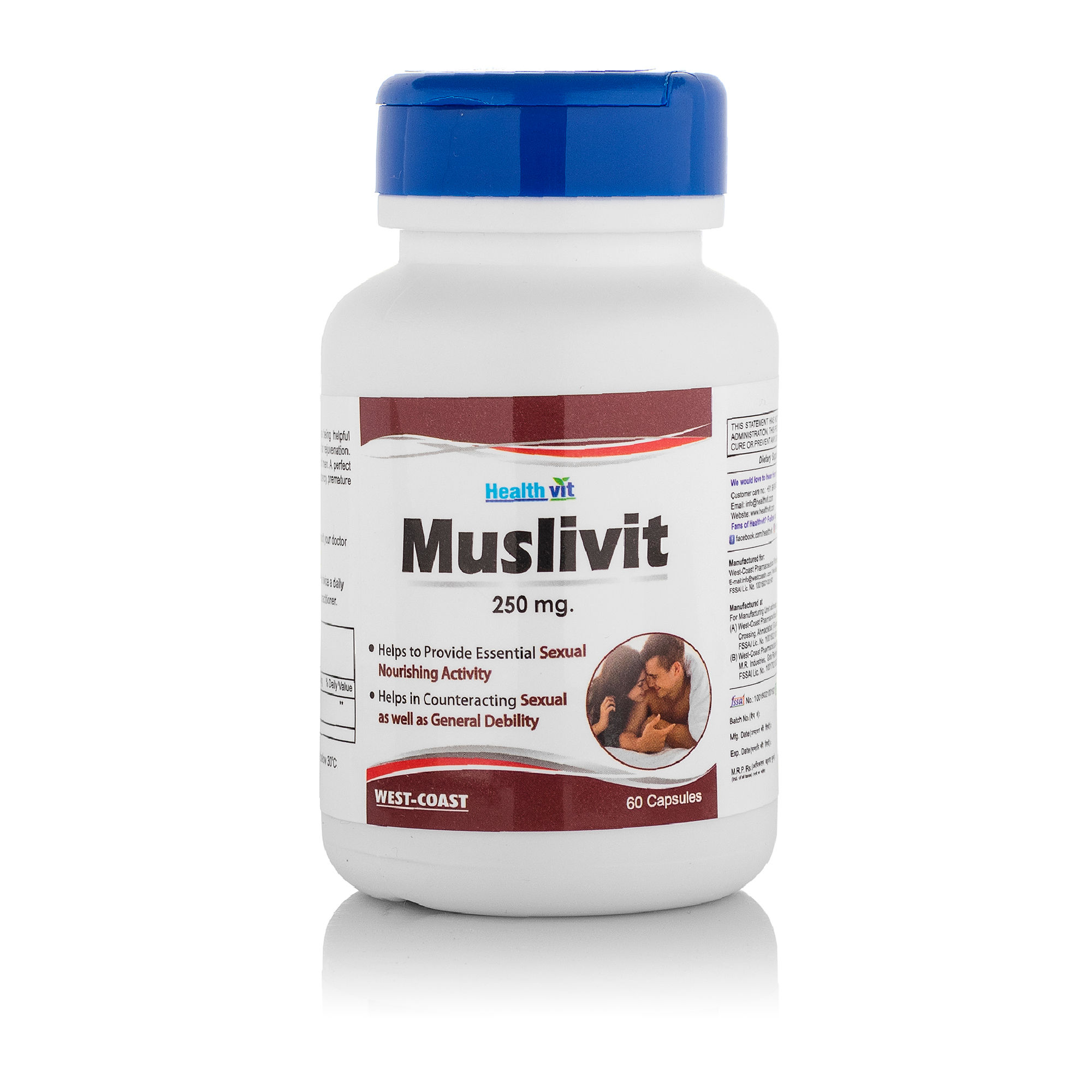 HealthVit Muslivit 250mg (60 Caps)