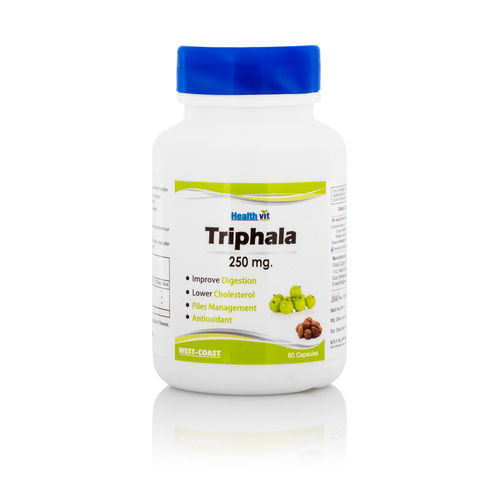 Healthvit Trifala Triphala Powder 250mg 60 Caps Buy Healthvit Trifala Triphala Powder 250mg 60 Caps Online At Best Price In India Nykaa