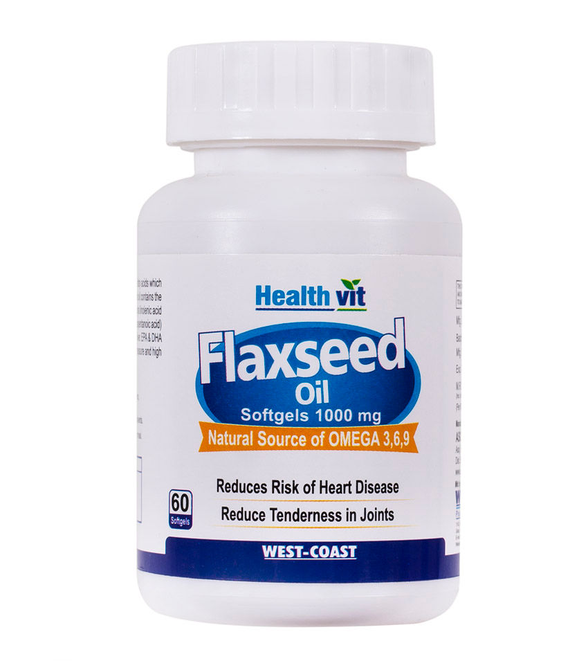 Healthvit Flaxseed Oil - 60 Softgel Capsules