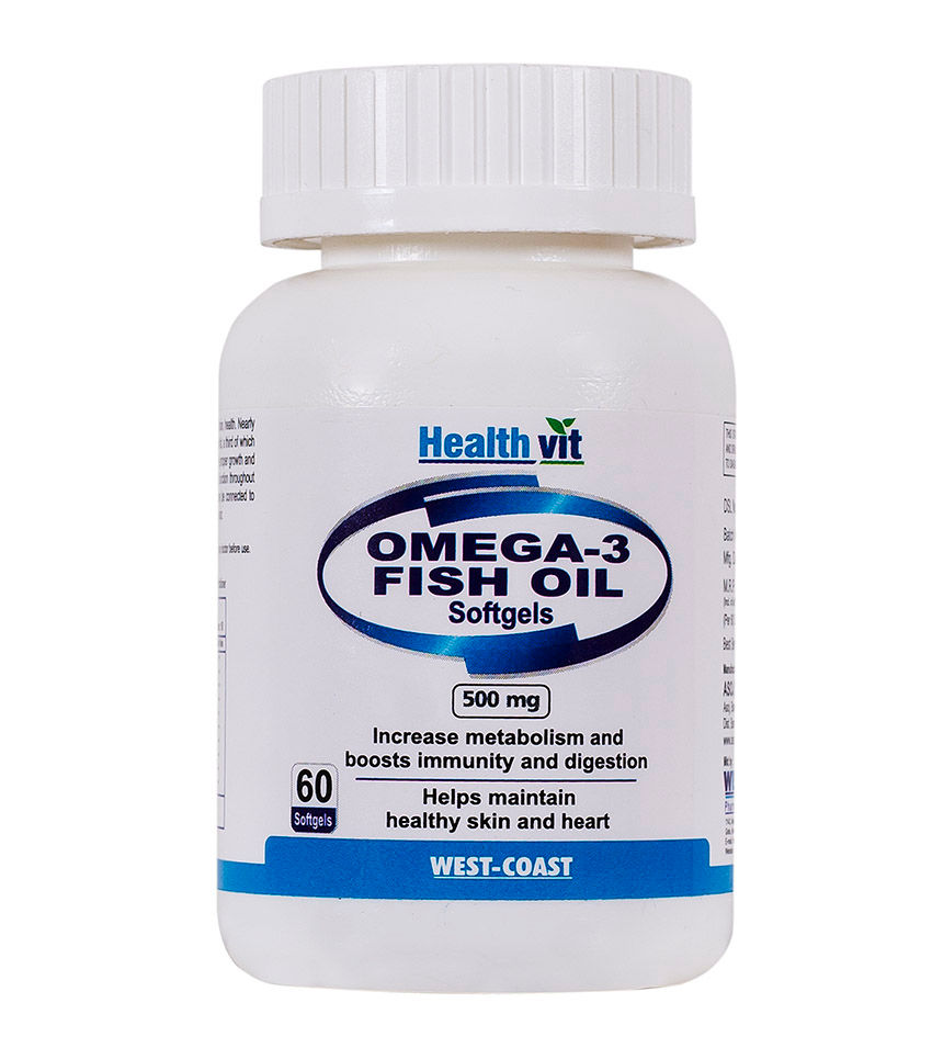Healthvit Omega 3 Fatty Acids Oil - 60 Softgel Capsules