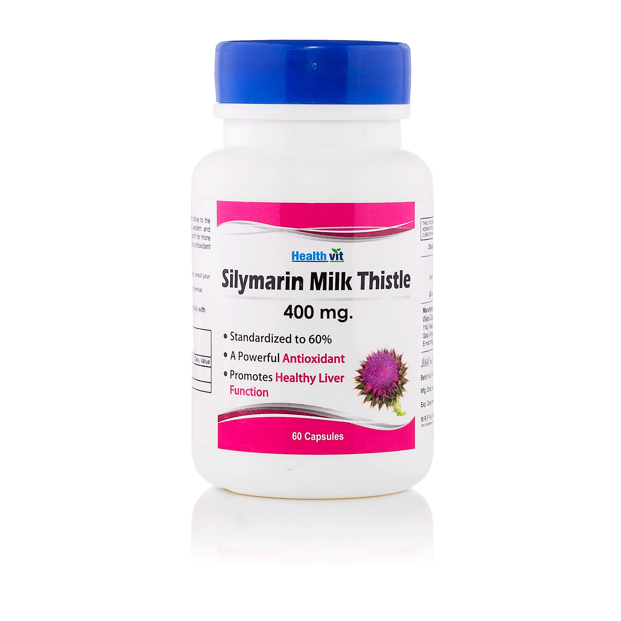 HealthVit Silymarin Milk Thistle 400Mg 60 Capsules