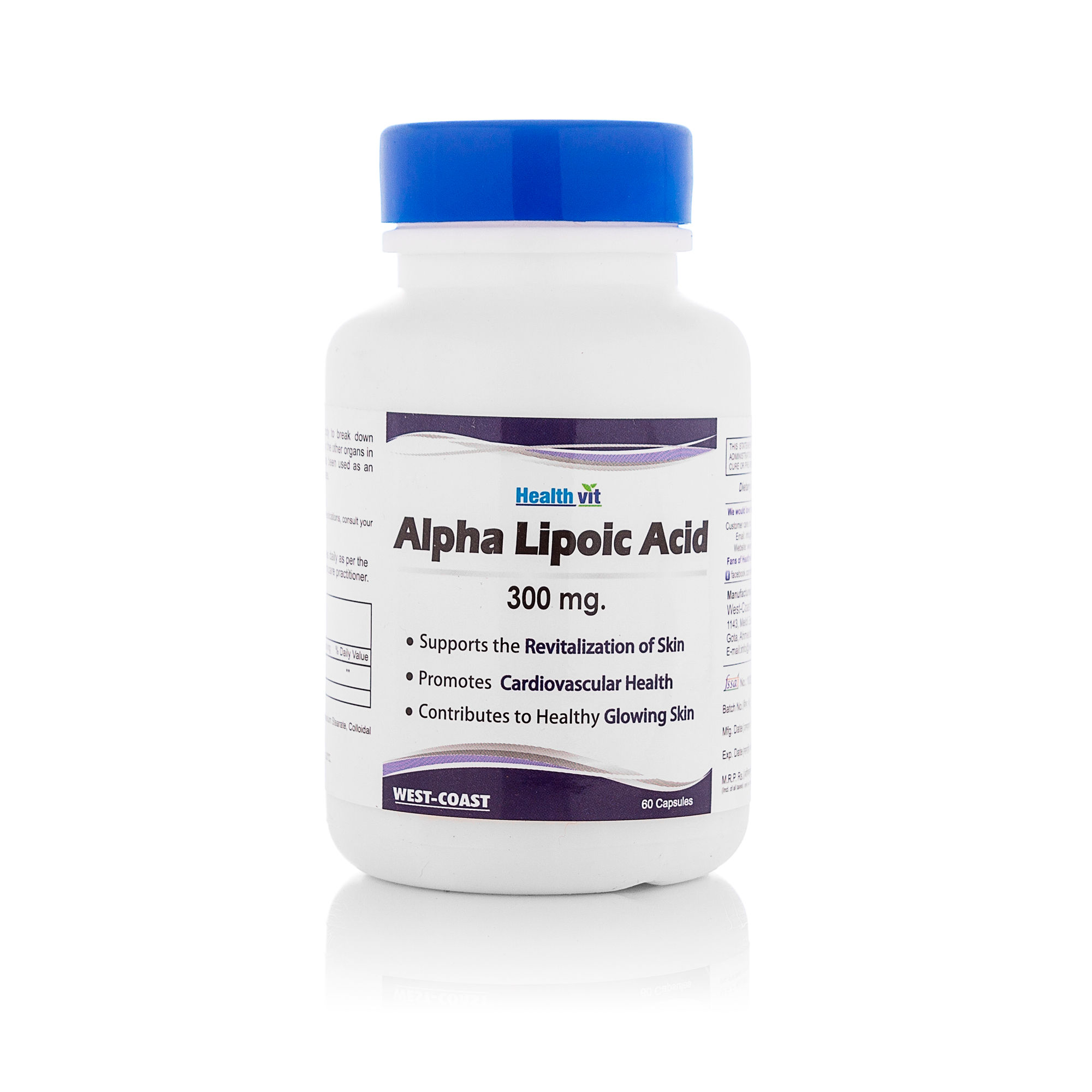 HealthVit Alpha Lipoic Acid 300Mg 60 Capsules
