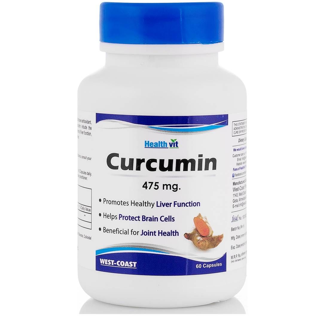 HealthVit Curcumin 475Mg 60 Capsules
