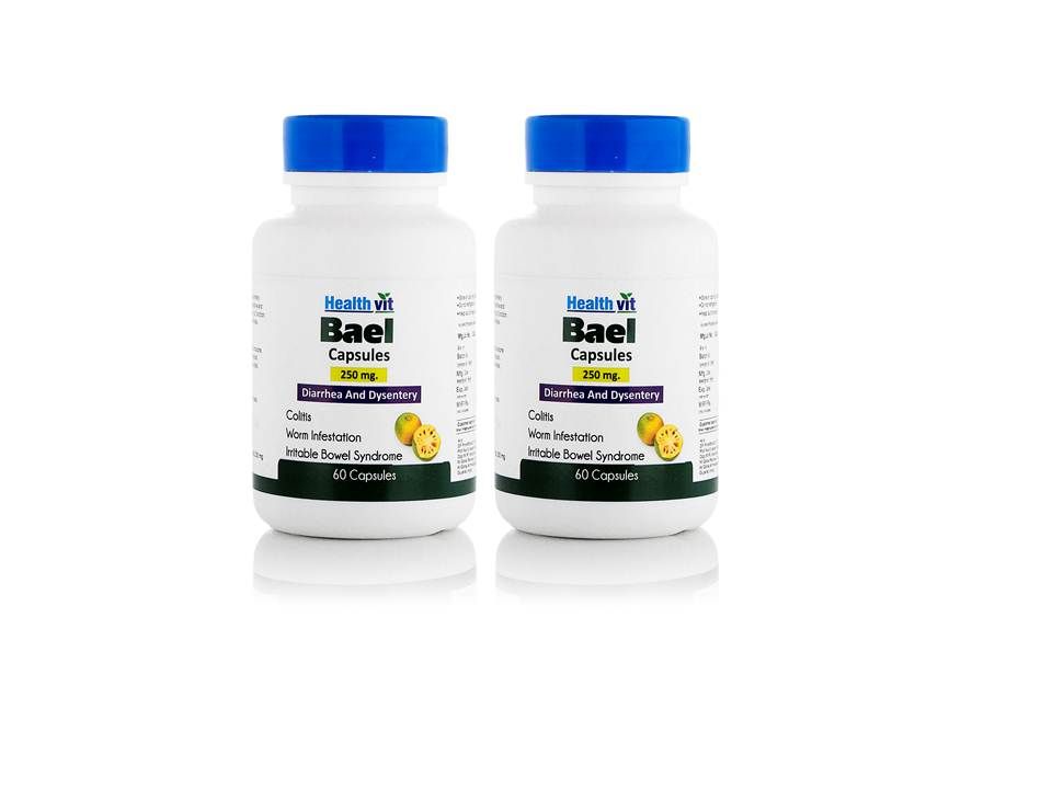 HealthVit Bael 250mg Capsules (Pack Of 2)