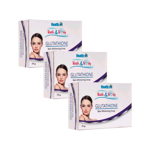HealthVit Bath & Body Glutathione Skin Whitening Soap Pack Of 3 Reviews  Online