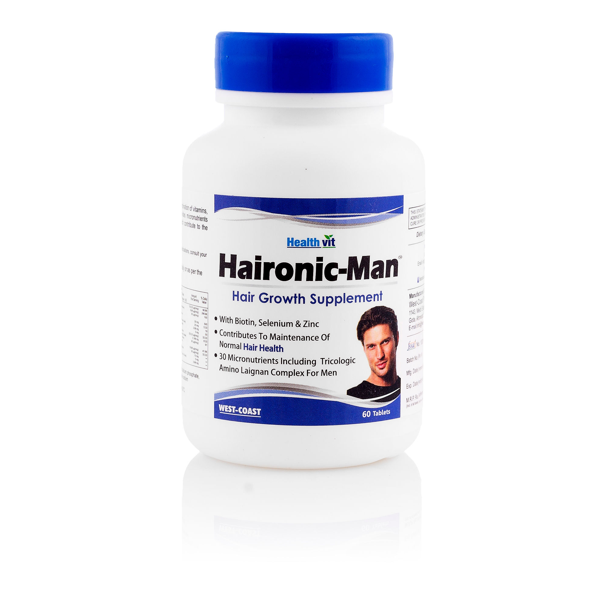 HealthVit Haironic-Man Hair Growth Supplement 60 Tablets