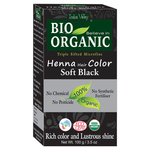 Indus Valley Bio Organic Henna Hair Colour Soft Black: Buy Indus Valley Bio  Organic Henna Hair Colour Soft Black Online at Best Price in India | Nykaa