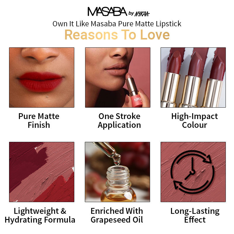 masaba pure matte lipstick