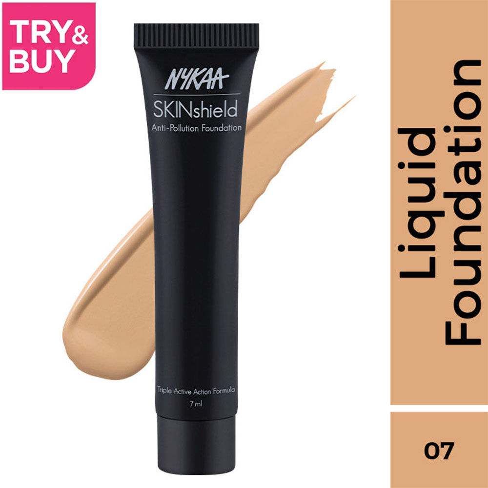 Nykaa Cosmetics Mini Skinshield Anti-pollution Matte Foundation - Hot Honey 07