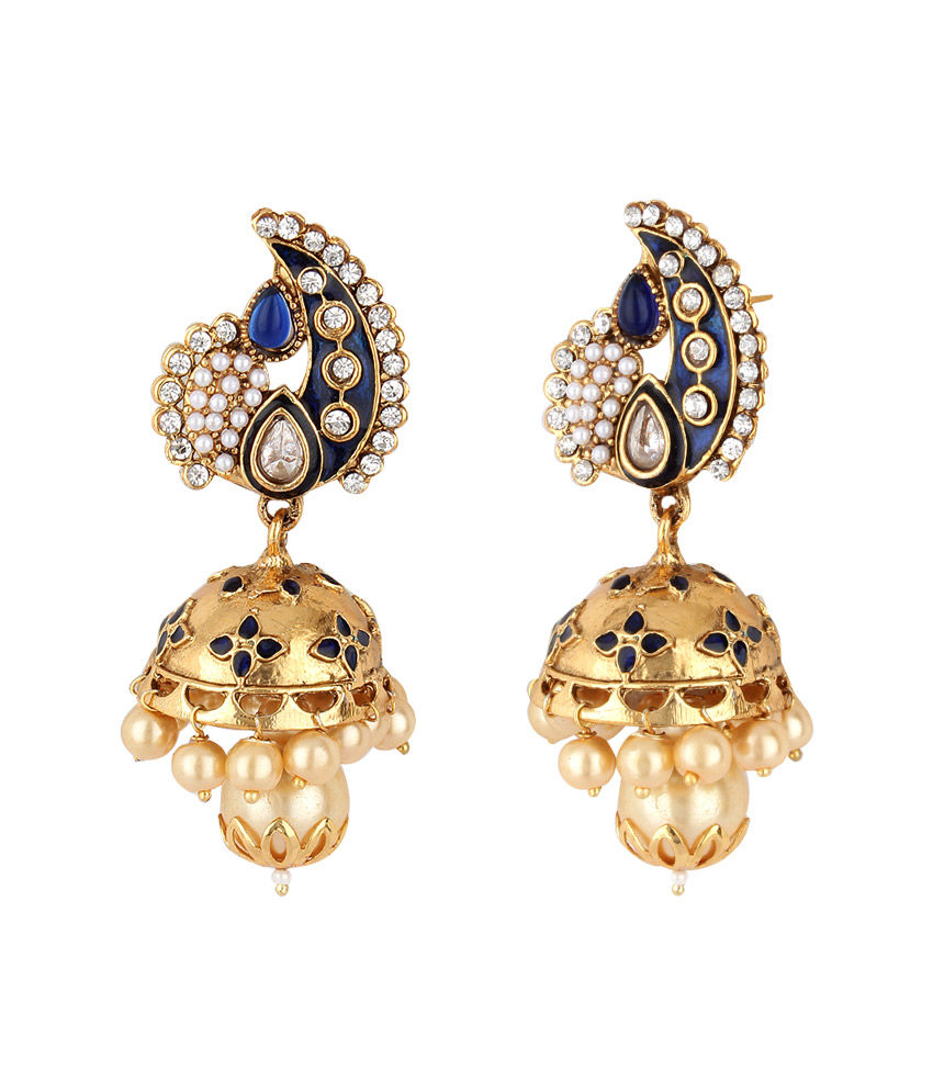 Meenakari jhumki Clearance