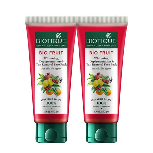 Biotique Bio Fruit Whitening Depigmentation Tan Removal Face Pack Pack Of 2 Buy Biotique Bio Fruit Whitening Depigmentation Tan Removal Face Pack Pack Of 2 Online At Best Bio fruit whitening & depigmentation face pack for all skin types. biotique bio fruit whitening depigmentation tan removal face pack pack of 2