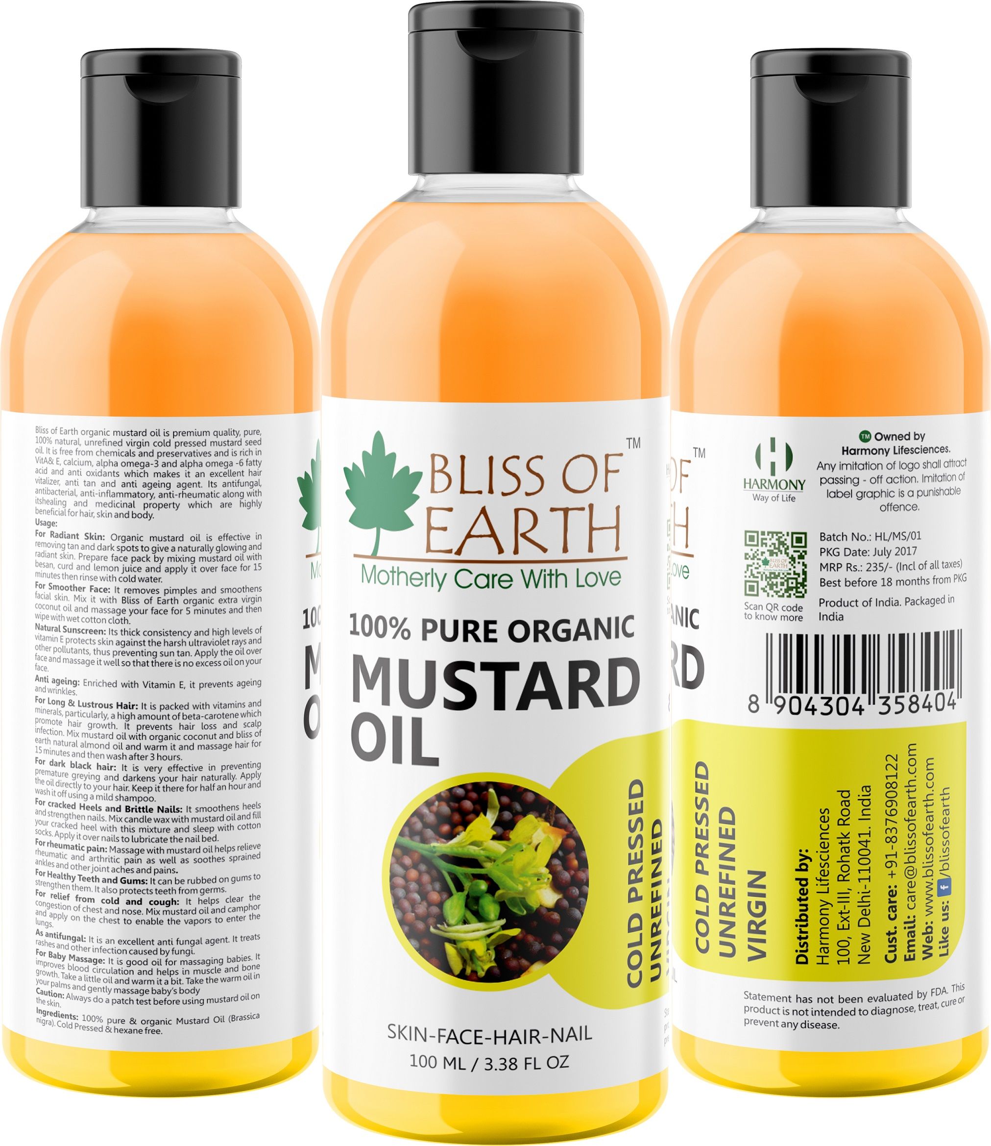 Bliss Of Earth Mustard Oil