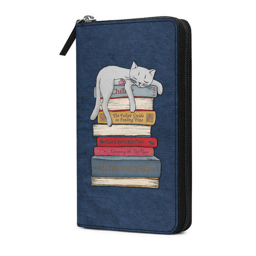 Buy DailyObjects How to Chill Like A Cat Organizer Passport Wallet