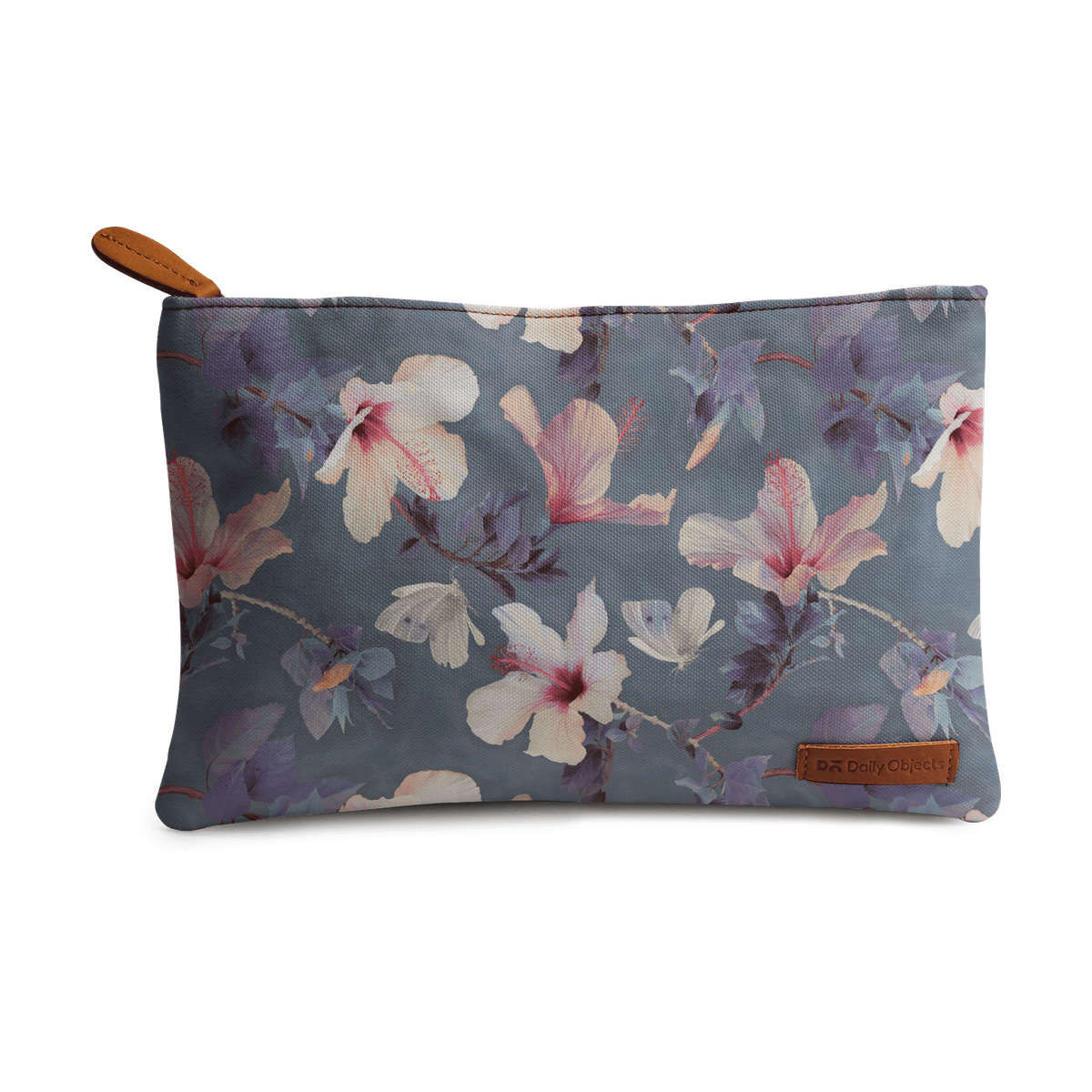 DailyObjects Butterflies And Hibiscus Flowers Regular Stash Pouch