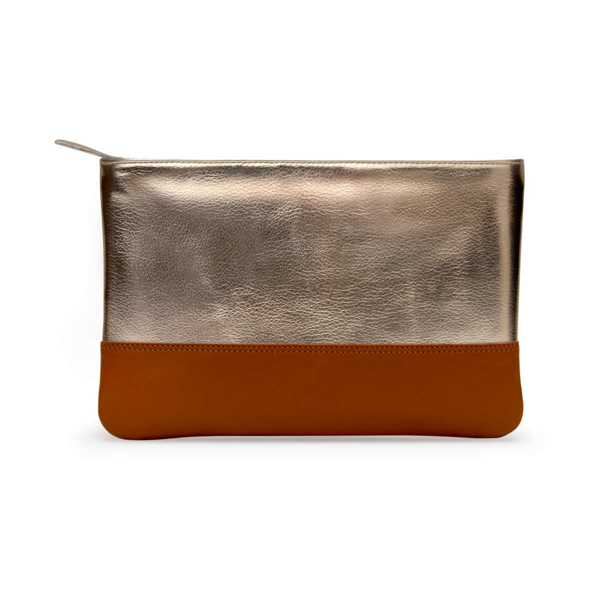 DailyObjects Gold Metallic Pu Faux Leather Regular Stash Pouch