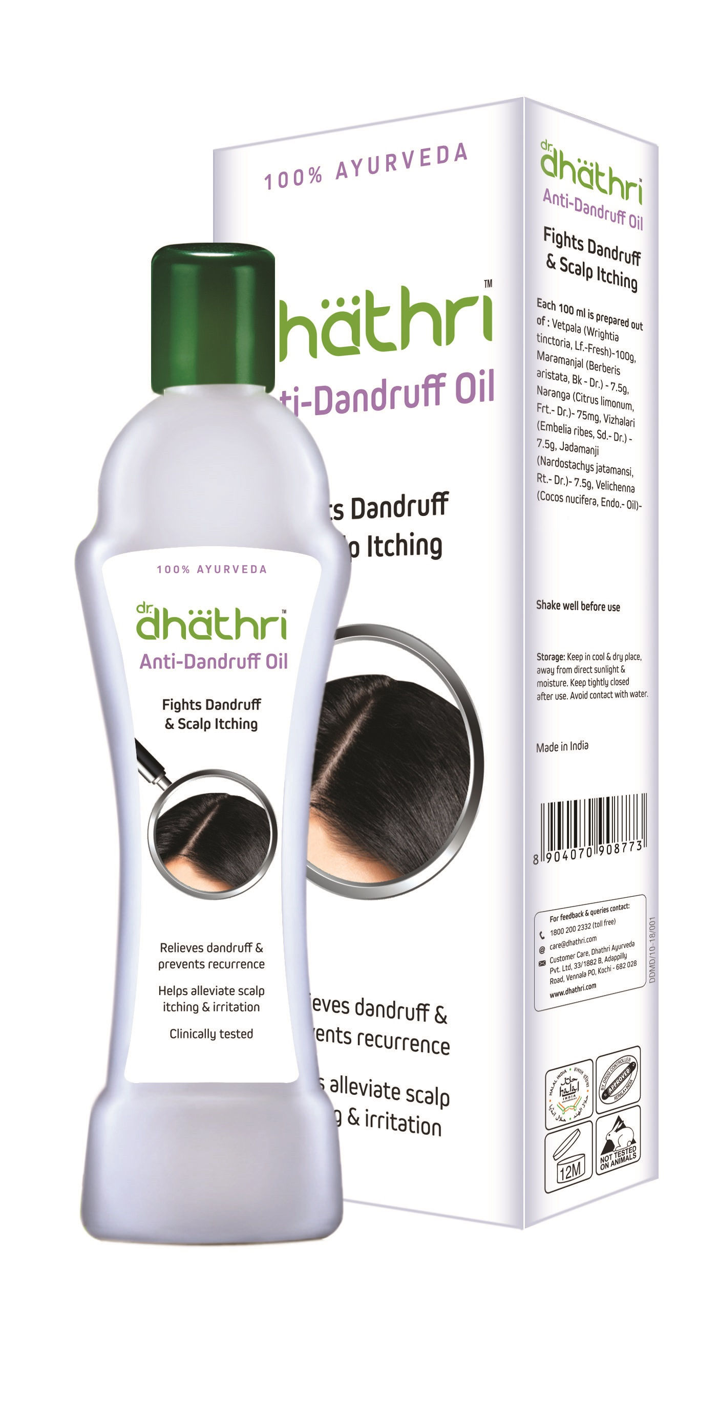 Buy Dhathri Ayurveda Hair Care Herbal Oil Online at Best Price  Distacart