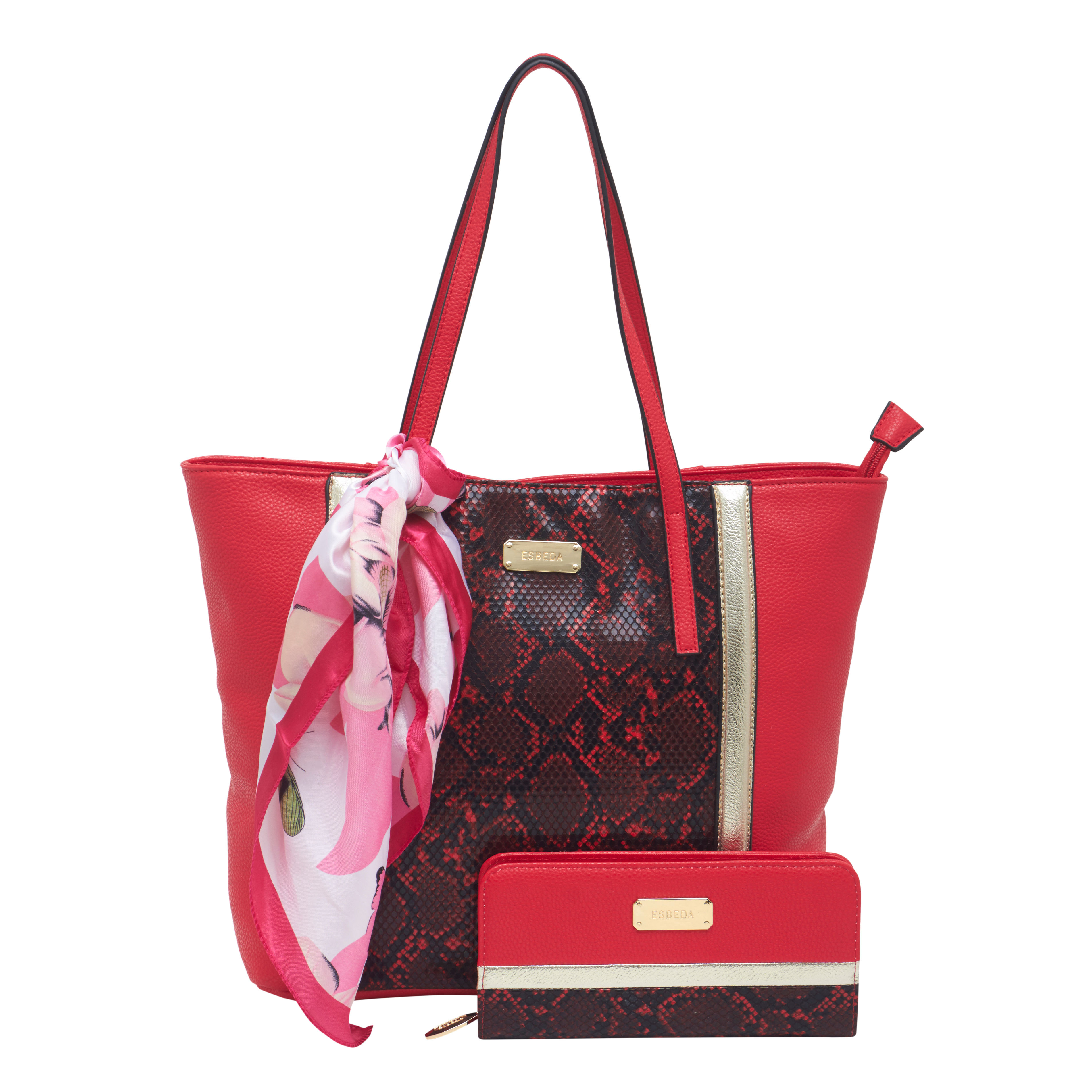 Buy ESBEDA Multi Colour Seamless Golden Chain Printed Handbag for Women  online