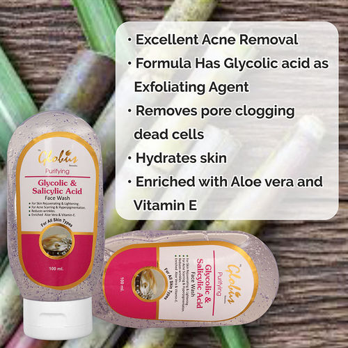 Globus Remedies Glycolic Acid And Salicylic Acid Face Wash Buy Globus Remedies Glycolic Acid And Salicylic Acid Face Wash Online At Best Price In India Nykaa