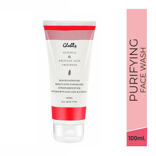 Globus Natural Glycolic Acid Salicylic Acid Face Wash Buy Globus Natural Glycolic Acid Salicylic Acid Face Wash Online At Best Price In India Nykaa