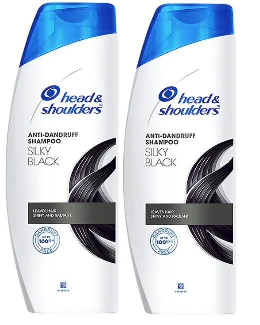Head & Shoulders Silky Black Anti Dandruff Shampoo (Pack Of 2)