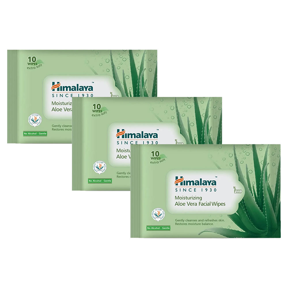 himalaya moisturising aloe vera facial wipes